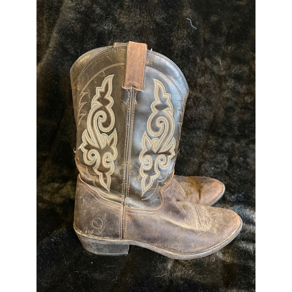 Double H Boots Mens 12 D Brown Leather Western Cowboy DH 3255 Riding Ranch Boots